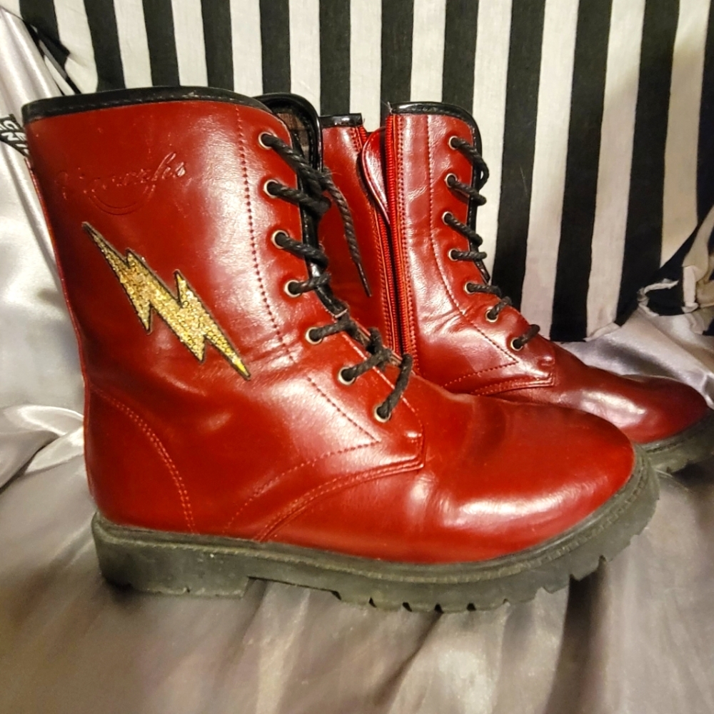 Customized Flash costume boots